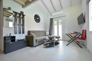 Villa | Living room | 30-inch TV with digital channels - Villa Bratou Terra (Corfu)