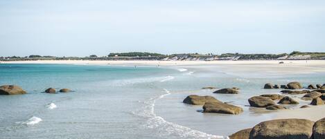 Aan het strand, ligstoelen aan het strand
