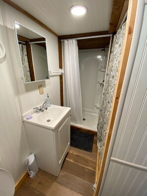 Shower, hair dryer, towels, soap - Waterfront Collin’s cabin (Spruce Pine)