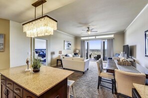 Smart TV, DVD player, video library, stereo