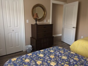 2 bedrooms, iron/ironing board, travel crib, free WiFi