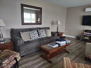 Smart TV - Main Floor (Unit 1) in House, Deck, Sunset, Water View (Cheticamp Harbour) (Chéticamp)