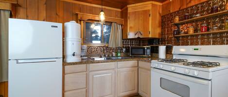 Kjøleskap, mikrobølgeovn, ovn og kokeplater