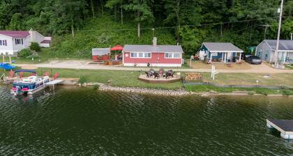 Lake front property with a relaxing front deck overlooking Bristol Lake