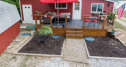 Lake front property with a relaxing front deck overlooking Bristol Lake