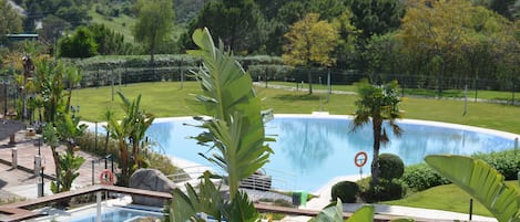 Indoor pool, outdoor pool