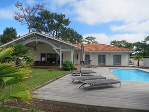 Pool - Pleasant 160m2 villa for 12 people with swimming pool (BISCARROSSE)