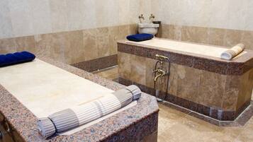Relax in a spacious bathtub or enjoy a refreshing shower in this clean and contemporary bathroom.