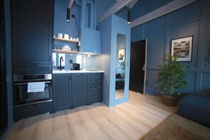 公寓, 1 间卧室 | 私人厨房 | 迷你冰箱、烤箱、炉灶、洗碗机