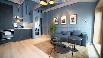 Apartment, 1 Bedroom | Living area | Smart TV