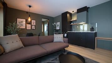 Apartment, 2 Bedrooms | Living area | Smart TV