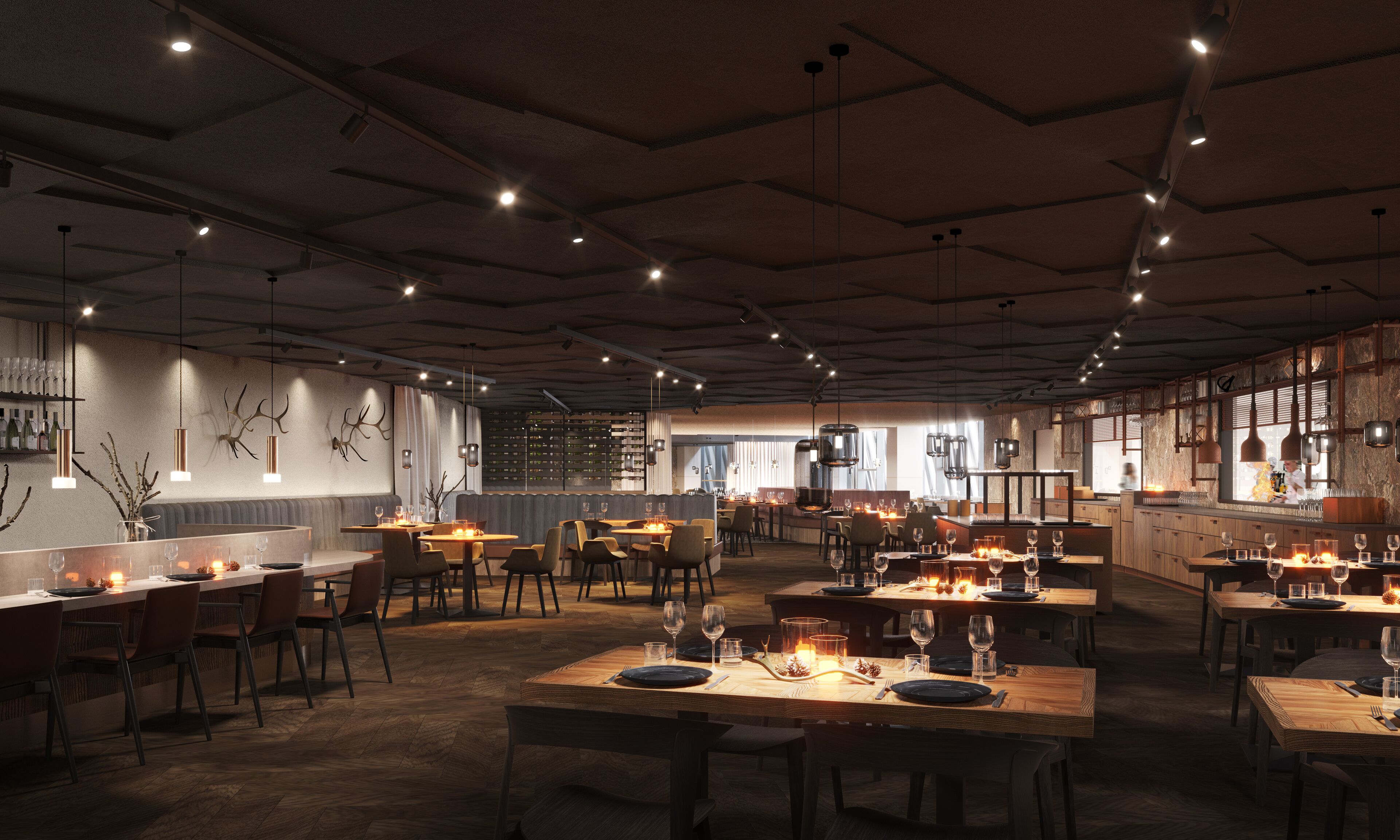 breakfast, lunch and dinner served