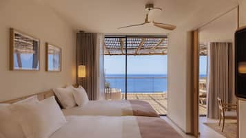 Suite, 2 habitaciones (Xarraca) | Vista a la playa o el mar