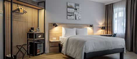 Doppia Deluxe | 1 camera, biancheria da letto di alta qualità, una cassaforte in camera