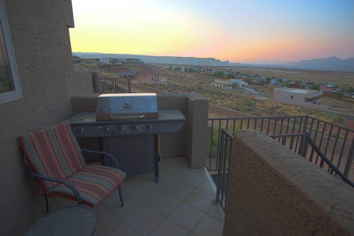 BBQ Grill On Patio with View