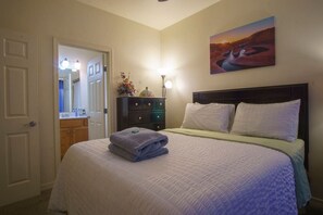 2 bedrooms, desk, soundproofing, iron/ironing board