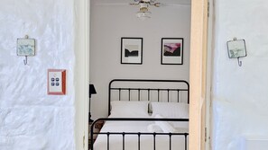 1 bedroom, iron/ironing board, bed sheets