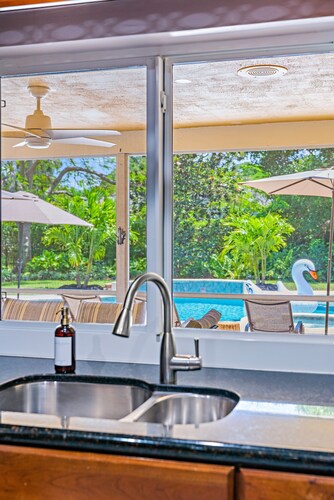 **4/3 Pool Home w/ Private Backyard, 3 mi to Beach!