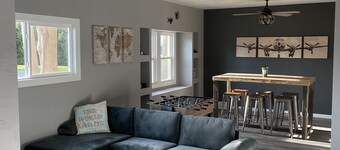 Hang out at The Hangar! Newly remodeled, beautiful home, fully furnished.