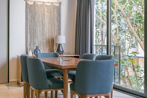 Elite Suite, 3 Bedrooms, Balcony | Living area | 42-inch flat-screen TV with cable channels, TV - Kaab At The Park by The Spot Rentals (Playa del Carmen)