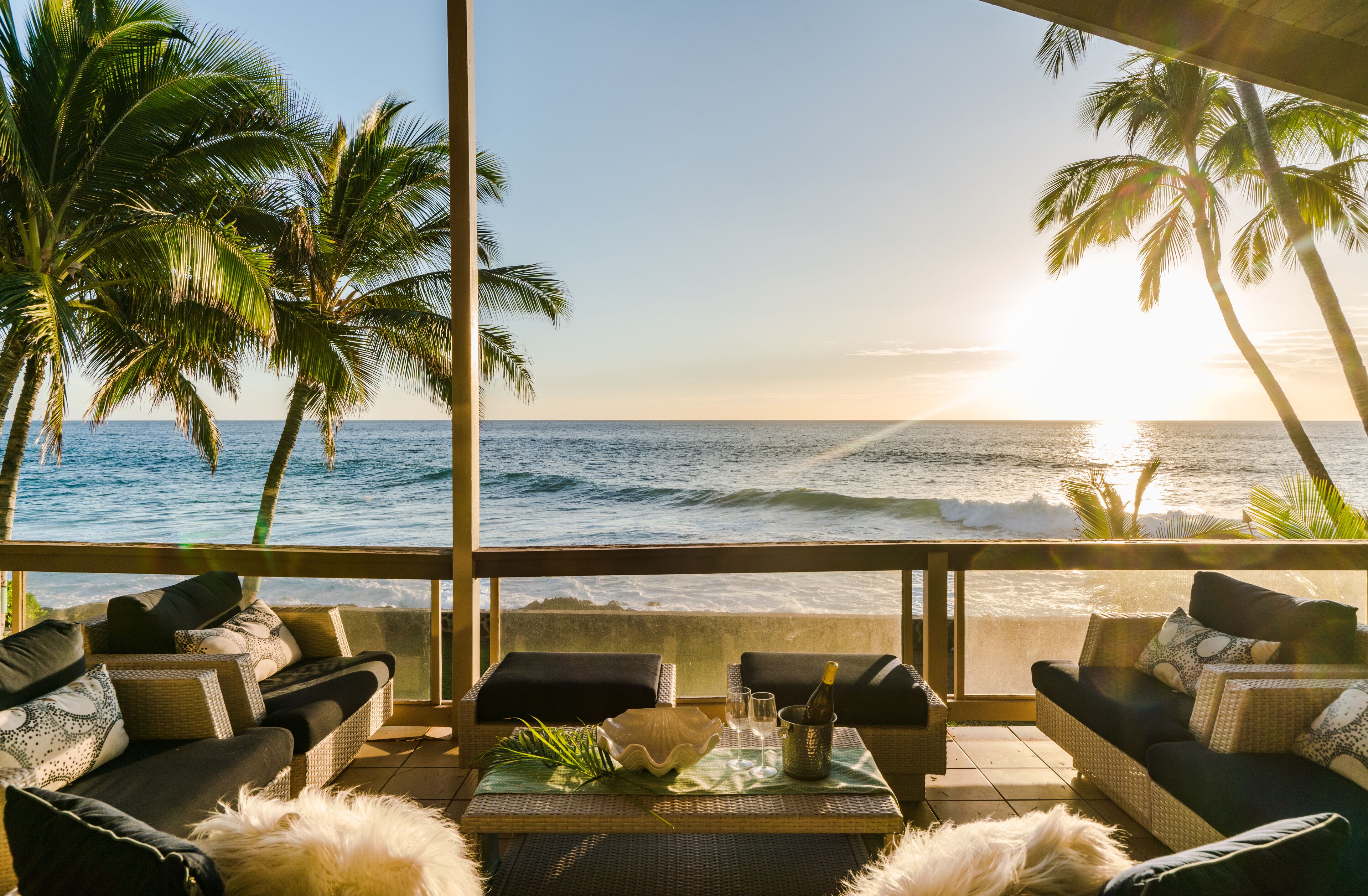 NEW LISTING!  Direct Oceanfront! Walk to Beach!  Magical Sunsets!  
