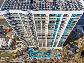 Exterior - Towers on the Grove Cherry Grove 2 bed/2 baths condo.  30 steps to the beach (North Myrtle Beach)
