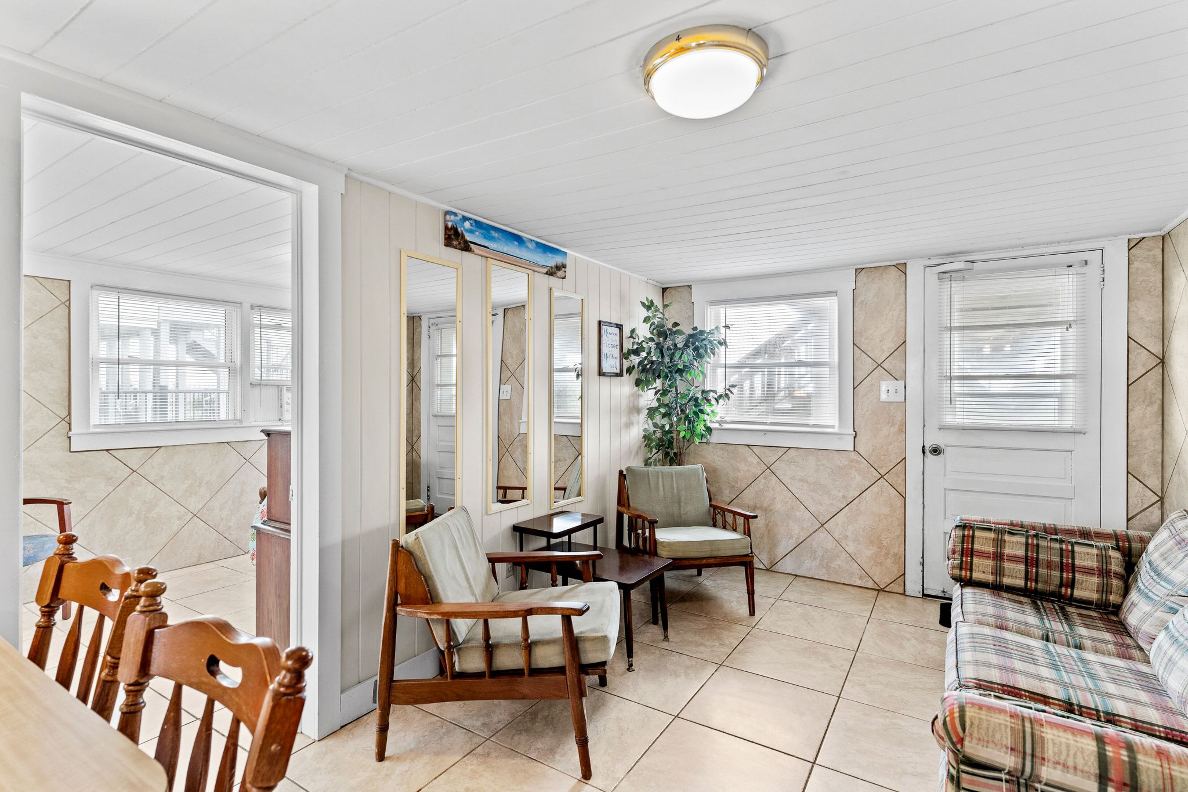 Beachfront Duplex with Oceanfront Deck, Walkway to Beach, WiFi & AC