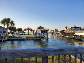 Property grounds - Bayside Memories - Canal front, pet-friendly home with amazing Bay views!  (Galveston)