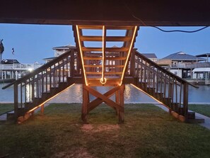 Property grounds - Bayside Memories - Canal front, pet-friendly home with amazing Bay views!  (Galveston)