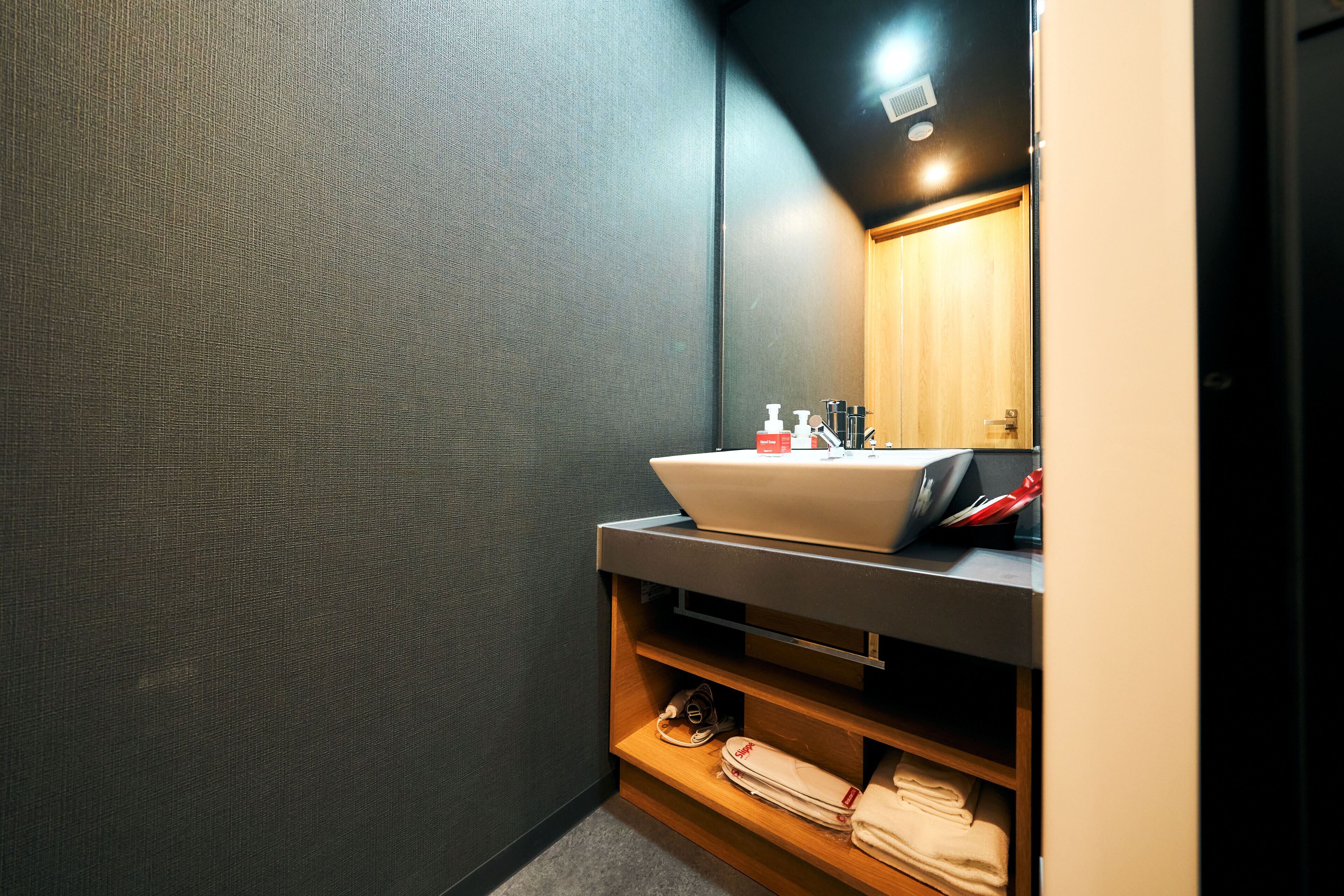 Photo - Rakuten STAY Kyoto Station Twin Room with ceiling projector