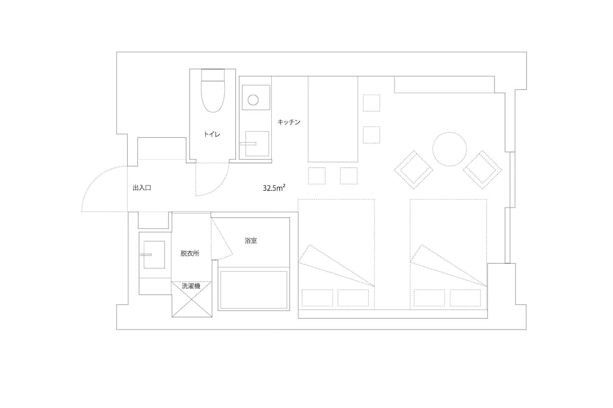 Desk, laptop workspace, blackout curtains, iron/ironing board