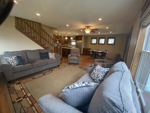 TV, foosball, table tennis