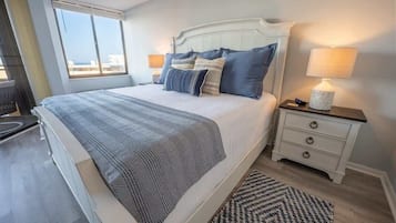 2 bedrooms, iron/ironing board, WiFi, bed sheets