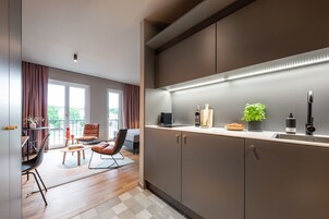 Apartment Smart | 私人厨房 | 炉灶、洗碗机、意式浓缩咖啡机、茶具/咖啡用具