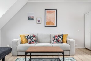 Apartment, 1 Schlafzimmer, Terrasse | Wohnzimmer