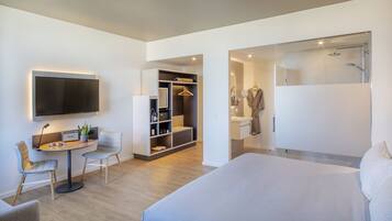 Premium bedding, memory-foam beds, minibar, in-room safe