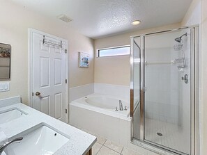 Bathtub, hair dryer
