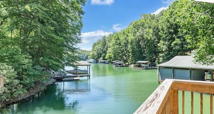Drift Away Ridge, Brand New Lakefront Luxury w/ Covered Decks + Hot Tub, Fire Pit, Party Deck & Dock