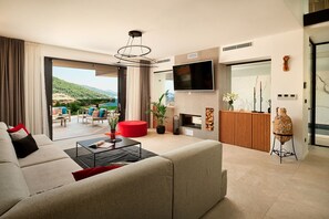 Fernseher, Kamin