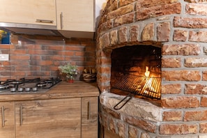 Villa, 3 Bedrooms, Terrace, Sea View | Private kitchen | Microwave, coffee/tea maker, toaster, high chair - Villa Otus (Pasman)