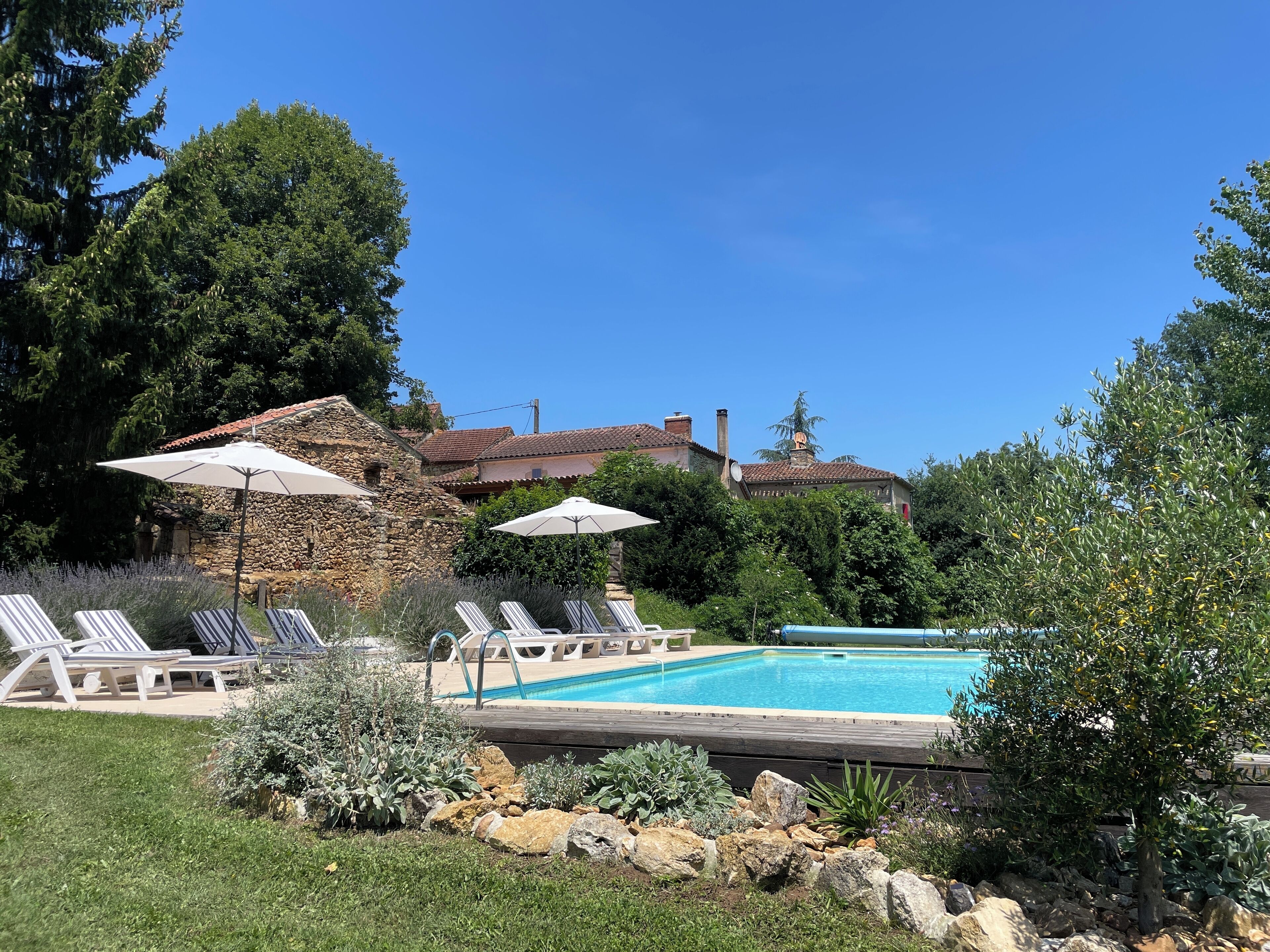 Piscine extérieure, piscine chauffée