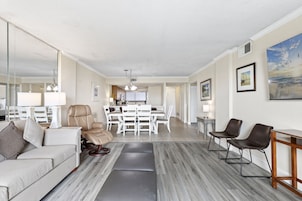 Superior Condo, 2 Bedrooms, Balcony, Ocean View | Living room | 32-inch flat-screen TV with cable channels, TV
