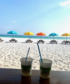 Beach nearby, sun-loungers