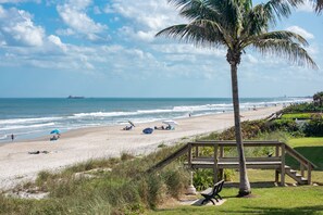 On the beach, sun loungers - Direct Ocean View- Heated Pool- New Wrap Around Balcony- (Indialantic)