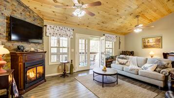 TV connectée, cheminée