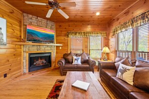 TV connectée, cheminée