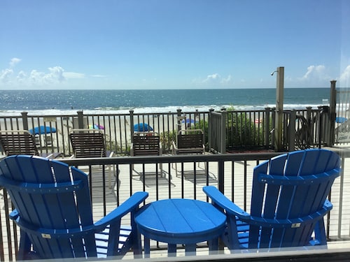 Ground floor Condo - No need for elevators - Steps away to the beach and pool.