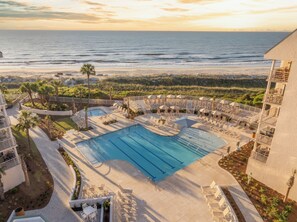 Una piscina riscaldata