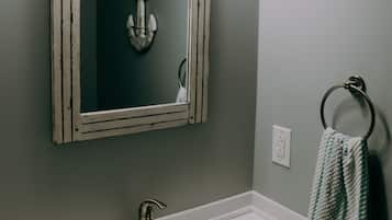 Hair dryer, towels