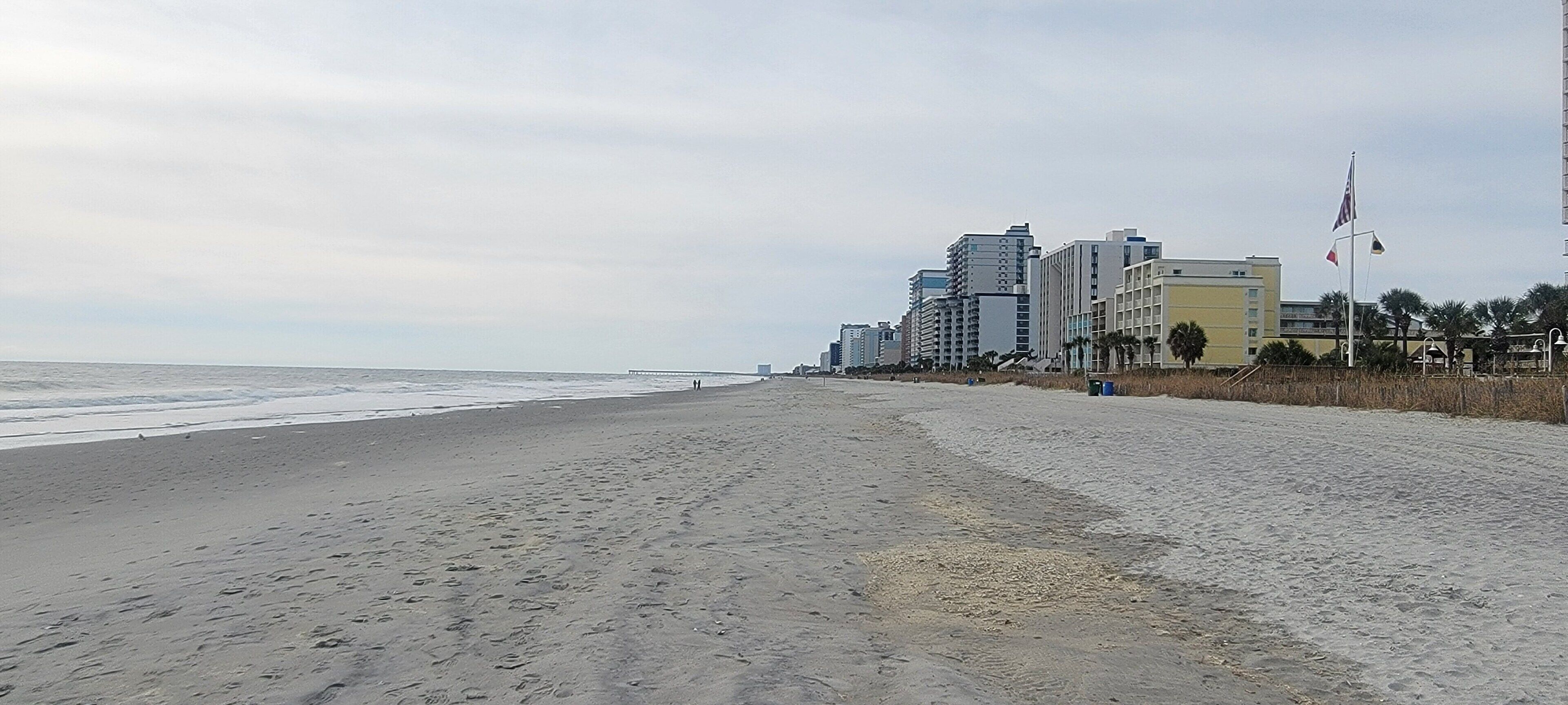 Beach nearby, sun loungers